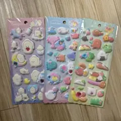 【新品】つぶらな瞳のぷくぷくシールセット