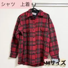 90s McGregor レッド　チェック　長袖　シャツ Mサイズ　メンズ　冬