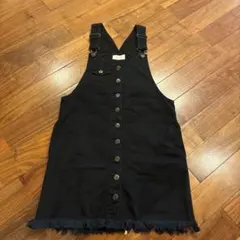 レピピアルマリオ　デニムジャンバースカート ブラック　S 140