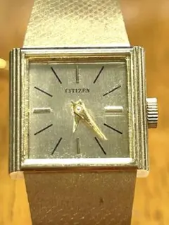 デッドストック品 CITIZEN ゴールド 手巻き時計 4-632389s 61