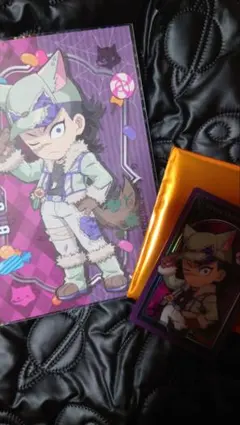 鬼滅の刃ハロウィン2025 不死川玄弥ポスカ&メタリックカードセット