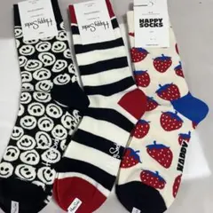 超可愛い！ハッピーソックス　Happy Socks ソックス　3足