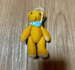 黄色いクマのぬいぐるみ 約15cm