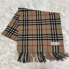 【極美品✨️】バーバリーBurberry ノバチェック柄 マフラー カシミヤ100