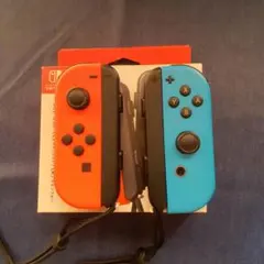 JOY-CON (L)ネオンレッド/(R)ネオンブルー　ストラップ　箱有り