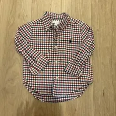 【数回使用】Ralph Lauren チェック柄 長袖シャツ 24M