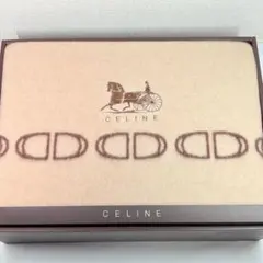 CELINE セリーヌ　馬車ロゴ　ウール毛布　ベージュカラー