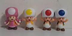 匿名配送 スーパーマリオ キノピオ キノピコ フィギュア 4体セット 三栄貿易