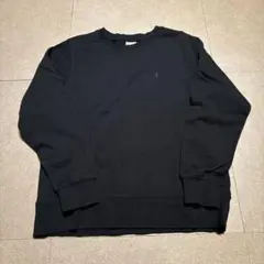 Champion トレーナー　スウェット　ワンポイント　黒　ブラック　L