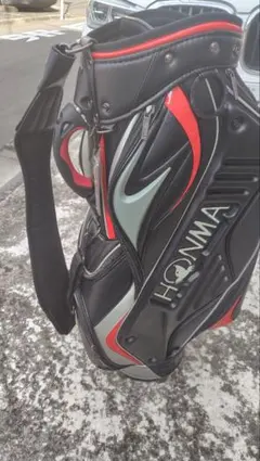 HONMA ゴルフバッグ ブラック/レッド　キャディバッグ