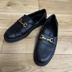【ZARA 】ローファー｜ゴールドバックル｜26.5-27.0㎝