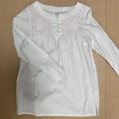 SCAPA 刺繍入りホワイト長袖シャツ 38のサムネイル