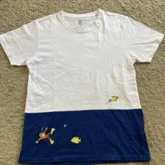 グラニフ おさるのジョージ Tシャツ　刺繍のサムネイル