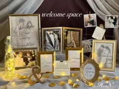 ウェルカムスペース✨まとめ売り 受付サイン トレペ付き アイテム多数 結婚式装飾