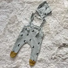 【セット売り】oz オーガニックズー　月模様ロンパース　ボンネット