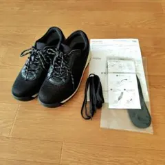 AKAISHI アカイシ スニーカー AF-153-016 黒 23.5cmのサムネイル