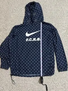希少 ナイキ FCRB コラボ アノラック サイズL ネイビー ドット