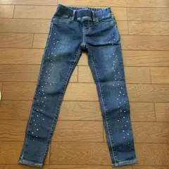 GAP スキニージーンズ 6 ダークブルー ビーズ装飾のサムネイル