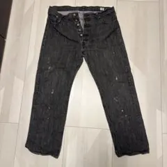 Levi’s 501 ブラック ストレートデニムパンツ W38 L32
