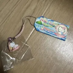 ご当地キティ 根付ストラップ　愛媛　宇和島パール