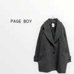 【PAGE BOY 】チェスターコート　ウール合有　防寒　羽織りミドル丈