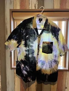 H&M タイダイ柄 半袖シャツ EUR XL