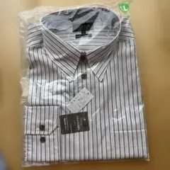 長袖ワイシャツ ストライプ 43-85