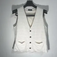 PLUVIOUS プラビオス ジレ　ベスト　L 白