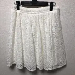 新品⭐︎花柄⭐︎フラワーレース⭐︎スカート⭐︎清楚⭐︎白