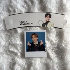 Snow Man 渡辺翔太 スノカレ 特典 チェキ風カード カップホルダー