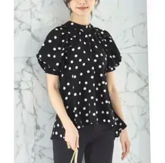 美品　ルイルエブティック　ドットブラウスのサムネイル