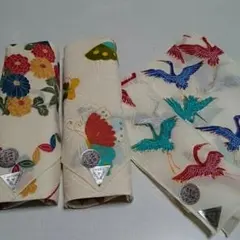 着物ハンカチ3枚組