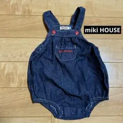 ミキハウス miki HOUSE ロンパース サロペット M 80 90 美品