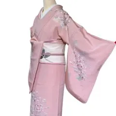 A116愛華 着物　訪問着　美品　正絹　フォーマル　身丈163cm