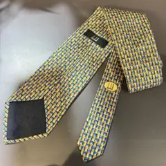 ダンヒル　ネクタイ　dunhill ブルー　イエロー