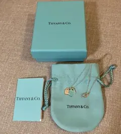 Tiffany & Co. ターコイズハートネックレス ダブルハート