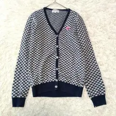 Jack bunny!! byPEARLY GATES チェック柄 カーディガン