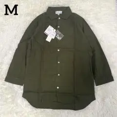 【新品】フレンチリネン100% 長袖シャツ 麻 清涼感