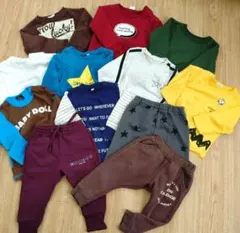 子供服 男の子 12点 まとめ売り 90cm 長袖Tシャツ ズボン トレーナー
