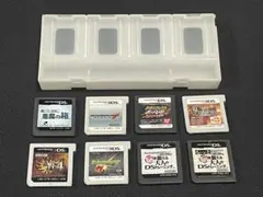 ニンテンドー 3DS/DS用【カードケース 8】ソフト8本付き｜タッチペン収納