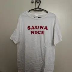 SAUNA NICE Tシャツ ホワイト Lサイズ