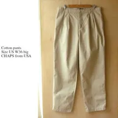 US チノパン W36 CHAPS 2タック