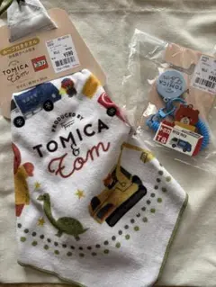 新品　バースデイ　トミカトム　ループタオル　チャーム