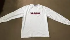 XLARGE ホワイト ロゴ 長袖Tシャツ