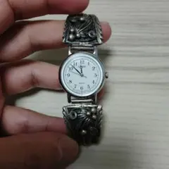 ビンテージ　Troy Laner ウォッチブレス　ナバホ　インディアンジュエリー ビンテージ Troy Laner ウォッチブレス ナバホ インディアンジュエリー