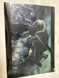 FF7 リメイク　メタリック　クリアファイル　クラウド　【おまけつき】