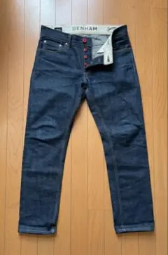 希少 デンハム レイザー カンディアーニ セルビッジ デカ青耳 濃紺 W31