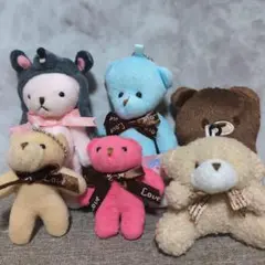 くまさんチャーム6個