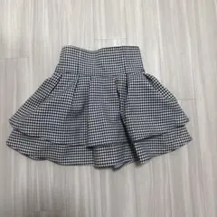 チェック柄美脚スカート