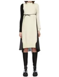 SACAI コンビネーションドレス ライトグレー サイズ1 - メルカリ